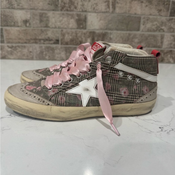 Golden Goose Houndstooth w/roses size 38